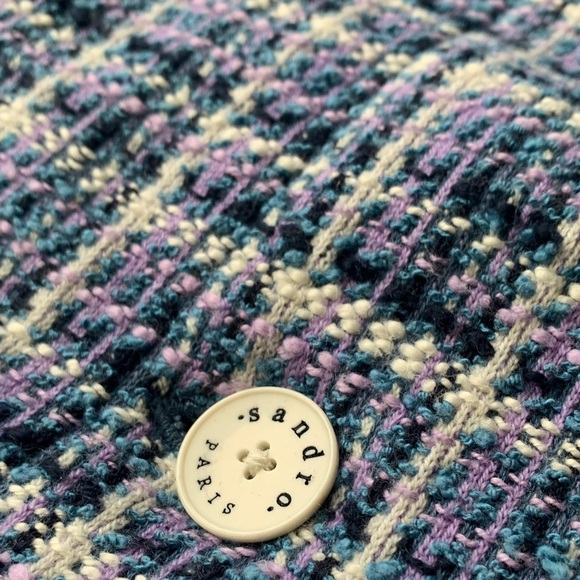 Sandro Womens Ludivine Tweed Mini Dress - Picture 14 of 16